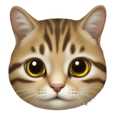 Un chat écaille de tortue sticker