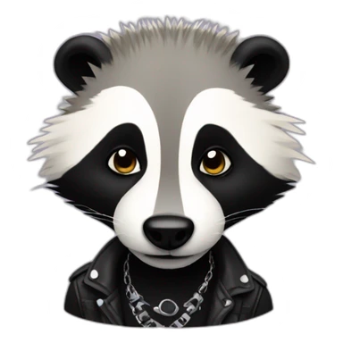 punk-rock badger sticker