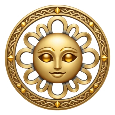 symbol of divine synergy between earth God, sun God, sea God and Death God sticker