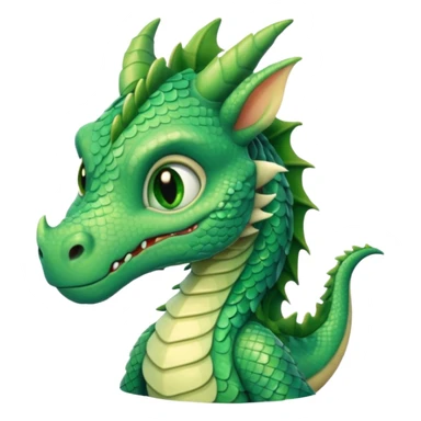 sad shy dragon sticker