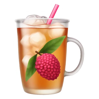 Lychee ice tea sticker