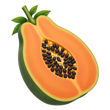 Make it nuce like real papaya show the papaya nicely  sticker