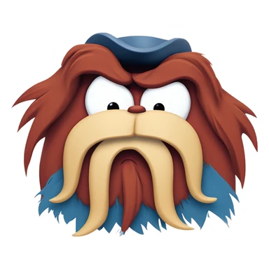 Yosemite Sam Looney Tunes puking vomiting puking vomit barf yaking puke sticker