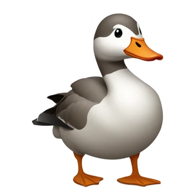 Goose with knife in mouth sticker