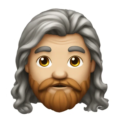 Dwarf with long hair sticker