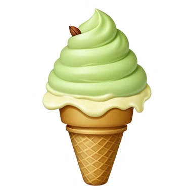 Pistachio ice cream sticker