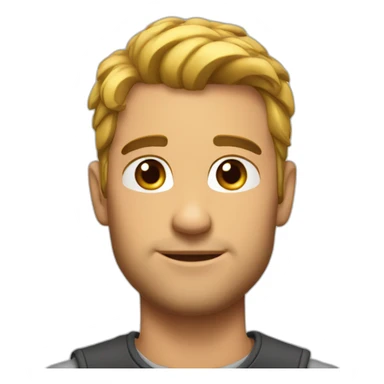 Handsome hunk sticker