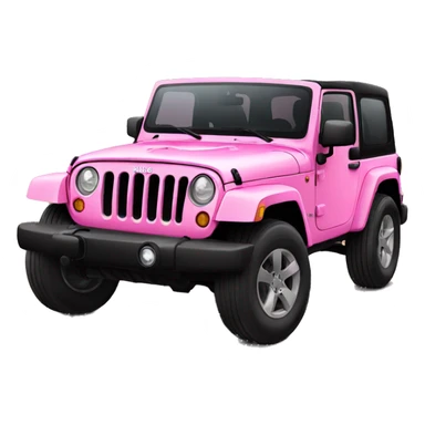 Pink girly modern jeep sticker
