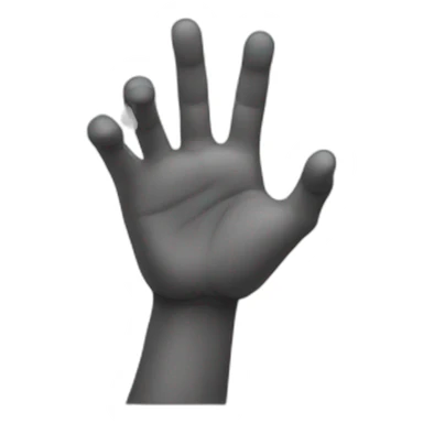 Pinching hand sticker