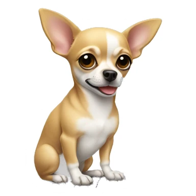 chihuahua working in laptop sticker