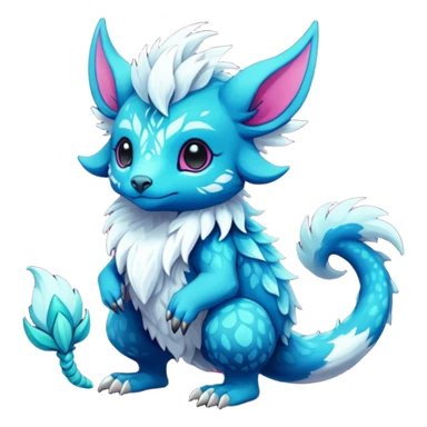 Cool cute fantasy Fionbri-Vernid-creature by griffsnuff & LiLaiRa & Falvie full body sticker