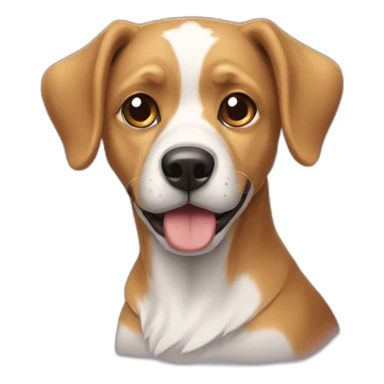 Chien devant une chouette sticker