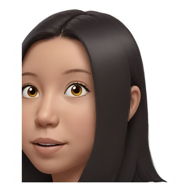 portrait of a girl sticker