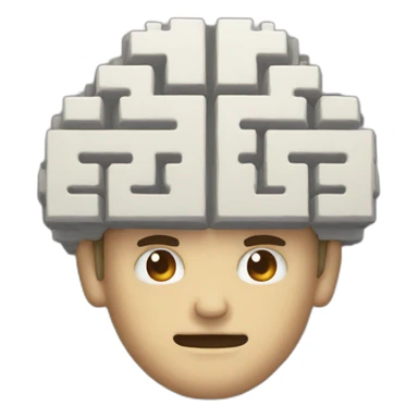 8bit brain sticker