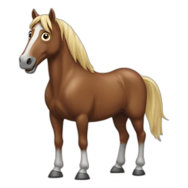 horse shrugging sticker