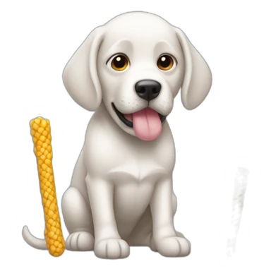 Crea un perro con aletas de pez sticker