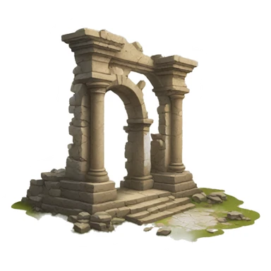 ruins sticker