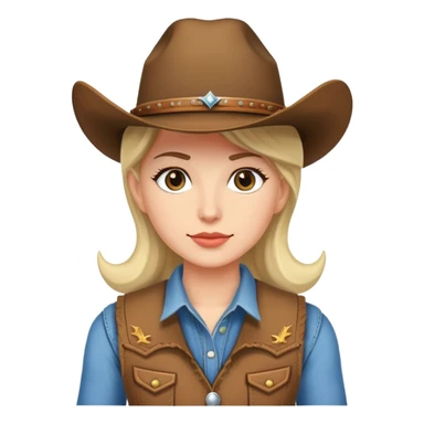 cowgirl sticker