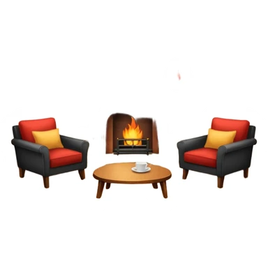 un departamento amuebaldo y hogareño sticker