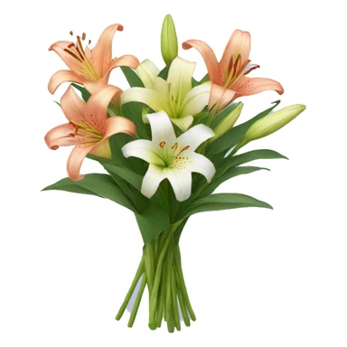 Lilies bouquet sticker