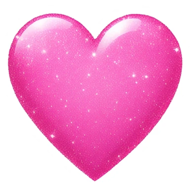 Pink sparkles heart sticker