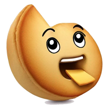 fortune cookie singing sticker