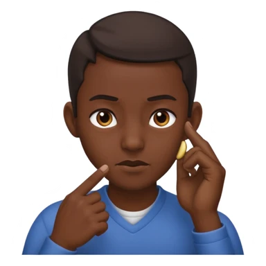 👧🏾👂🏾🤏🏾 pinching ear sticker