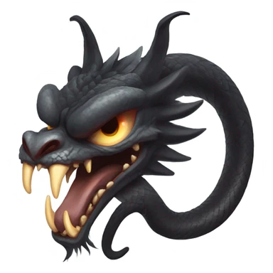 garuda snake demon who resembles a baphomet cat creature with fangs sticker
