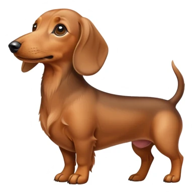 Light brown duchshund  sticker