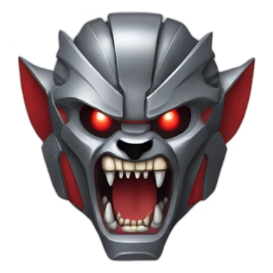 cylon-werewolf-with-big-mouth-and-red-hair-furious-fang sticker