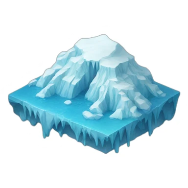 sad melting glacier sticker