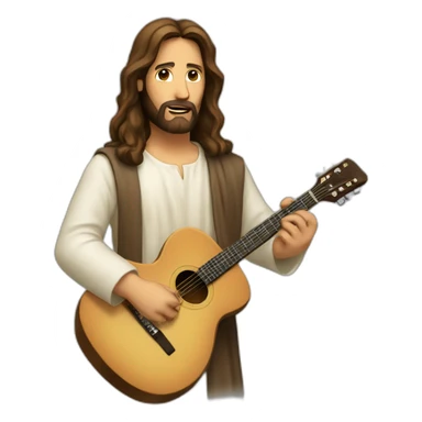 guitarrist jesus sticker