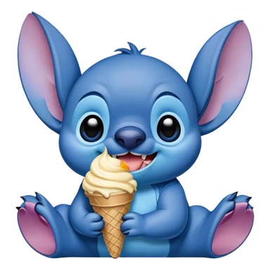 Stitch with ice cream sticker