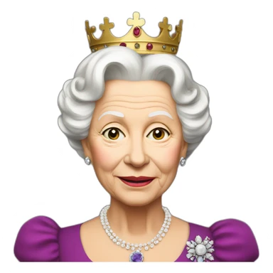 Queen Elisabeth sticker