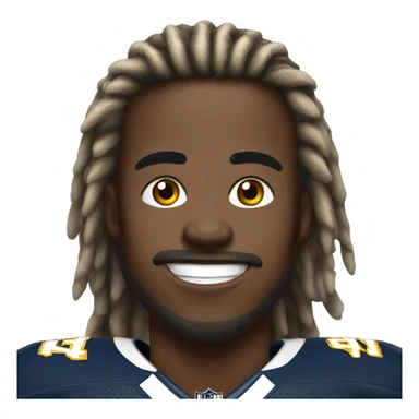 Chargers football player  sticker