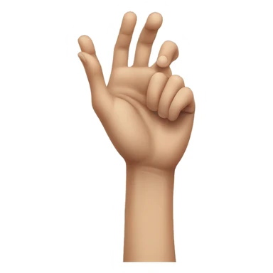 Hand with limp wrist, hand facing down sticker