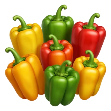 mix peppers (uno giallo, uno verde, uno rosso) sticker
