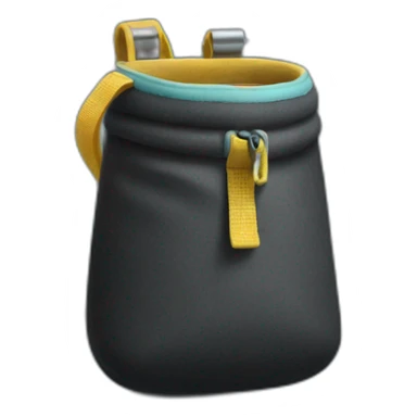 Small chalk climbing bag, with chalk in it sticker