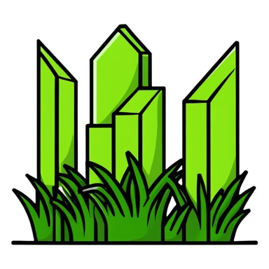 Minecraft grass block sticker