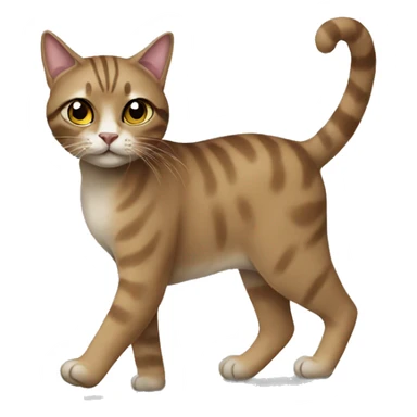 Walking desi style cat sticker
