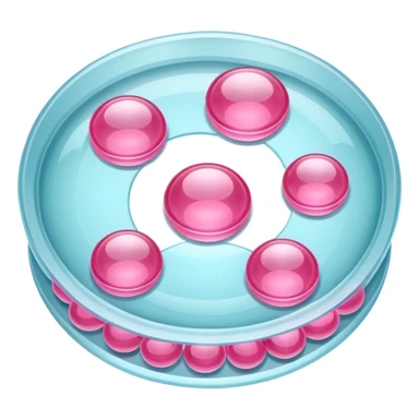 placa de petry com bolinhas rosas sticker