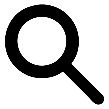 Search magnifying glass icon for website sticker