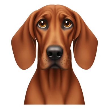 A redbone coonhound sticker