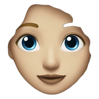 Blonde au yeux bleu sticker