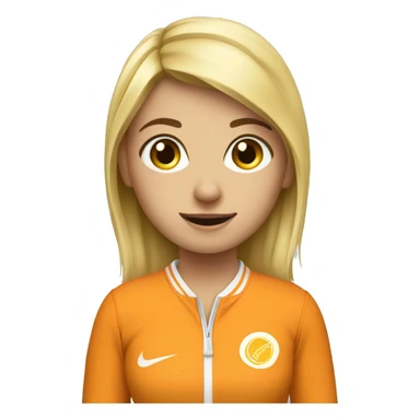 mart girl sport sticker