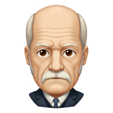 Sigmund Freud saying Δεν απαντώ sticker