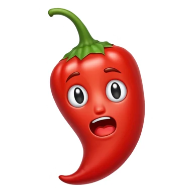 Crying chilli pepper  sticker