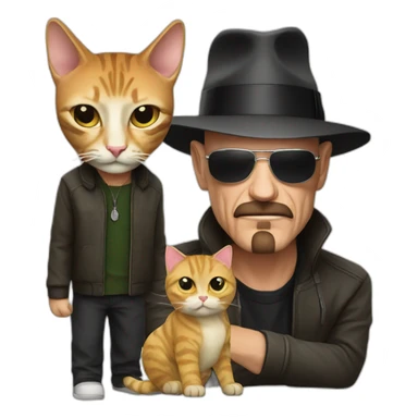 Heisenberg with a cat sticker