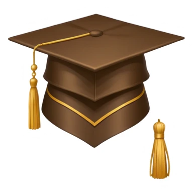 I want a brown graduation cap with 2025 on the tassel  sticker