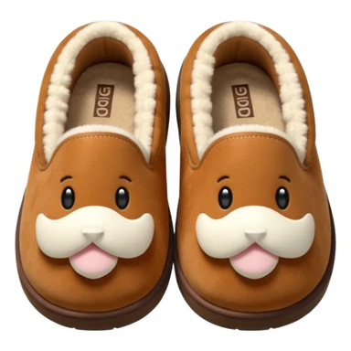 UGG chestnut slippers sticker